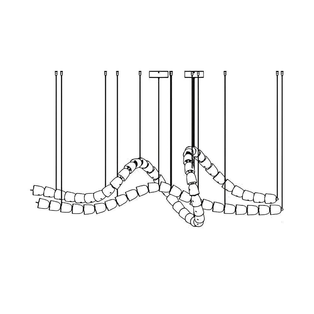 Zevenila Moderner Kronleuchter aus Metall-Letslighting