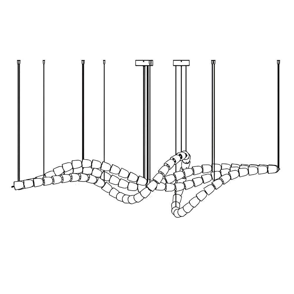 Zevenila Moderner Kronleuchter aus Metall-Letslighting