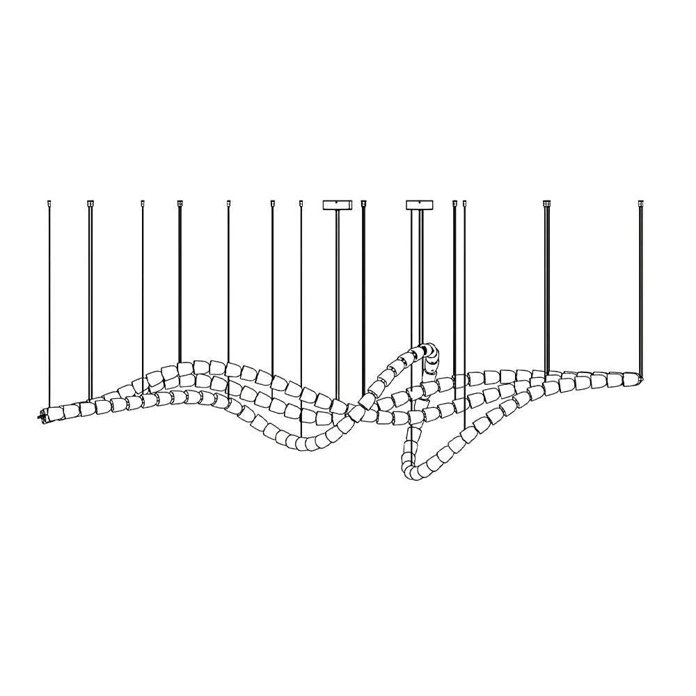 Zevenila Moderner Kronleuchter aus Metall-Letslighting