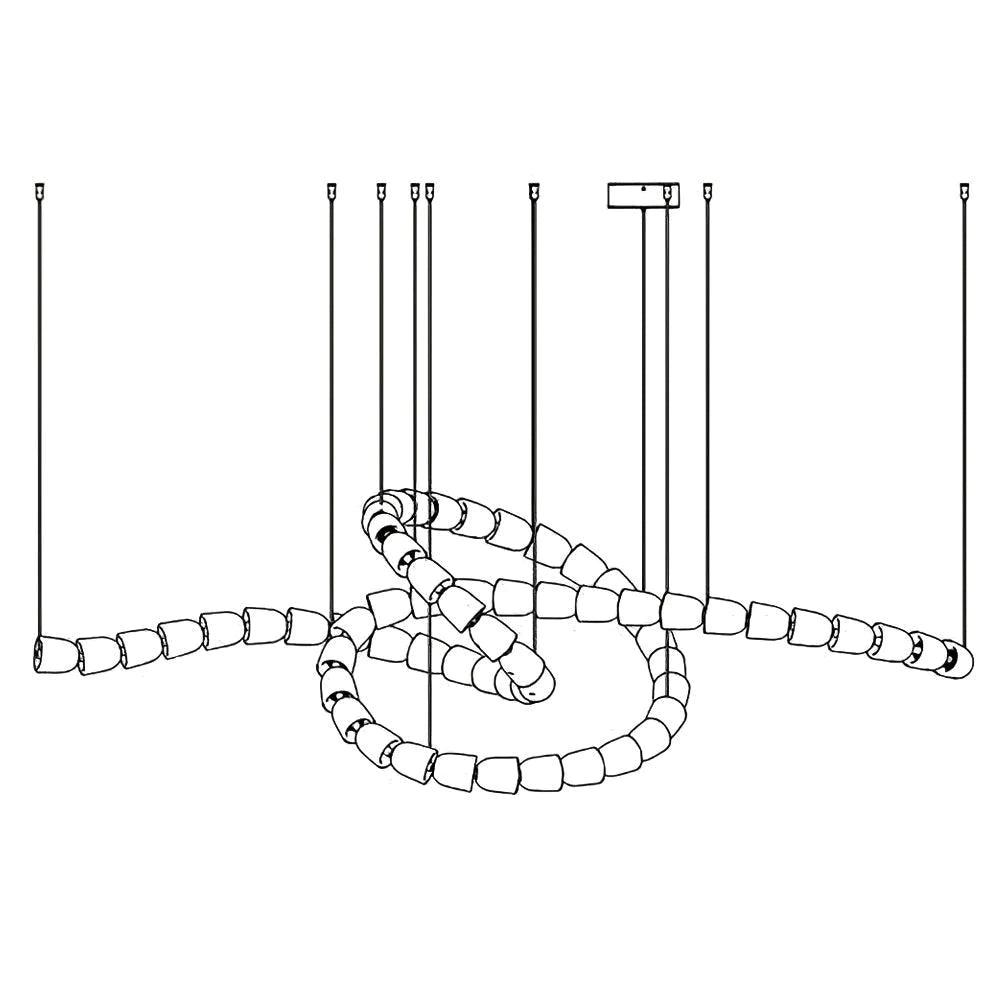 Zemirisra Moderner Kronleuchter aus Metall-Letslighting