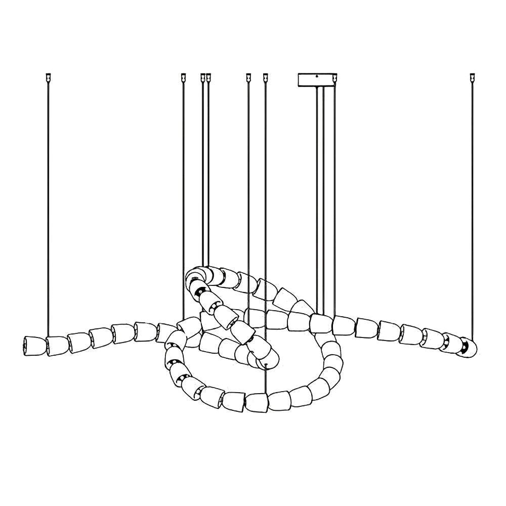 Zemirisra Moderner Kronleuchter aus Metall-Letslighting