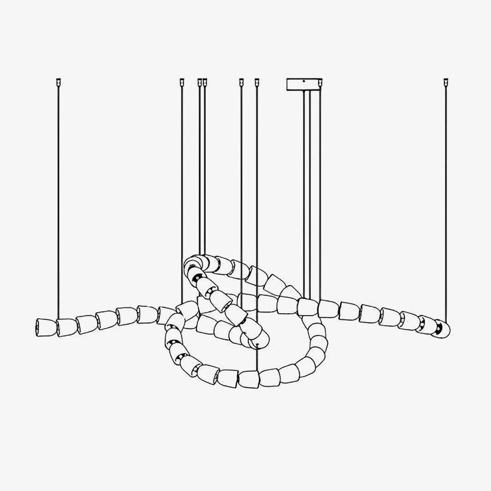 Zemirisra Moderner Kronleuchter aus Metall-Letslighting