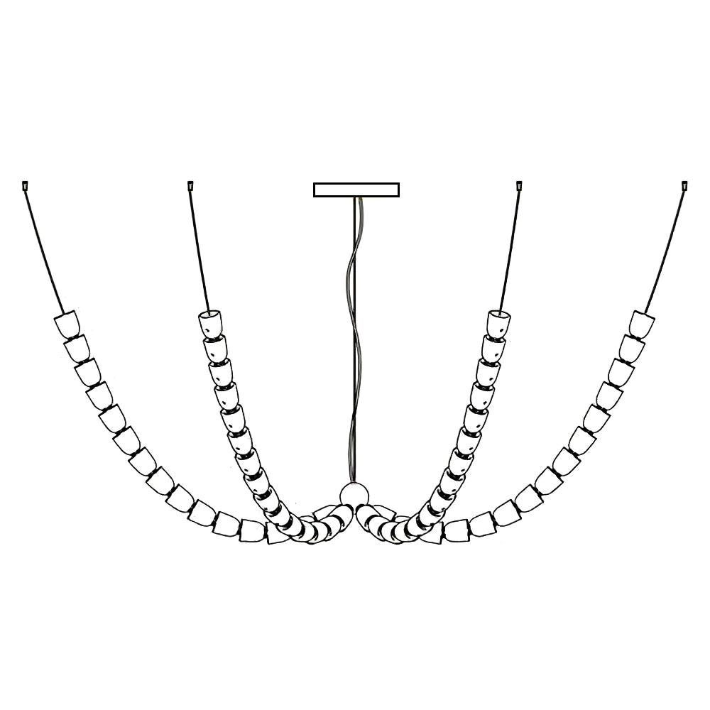 Vivaryra Moderner Acryl-Kronleuchter-Letslighting