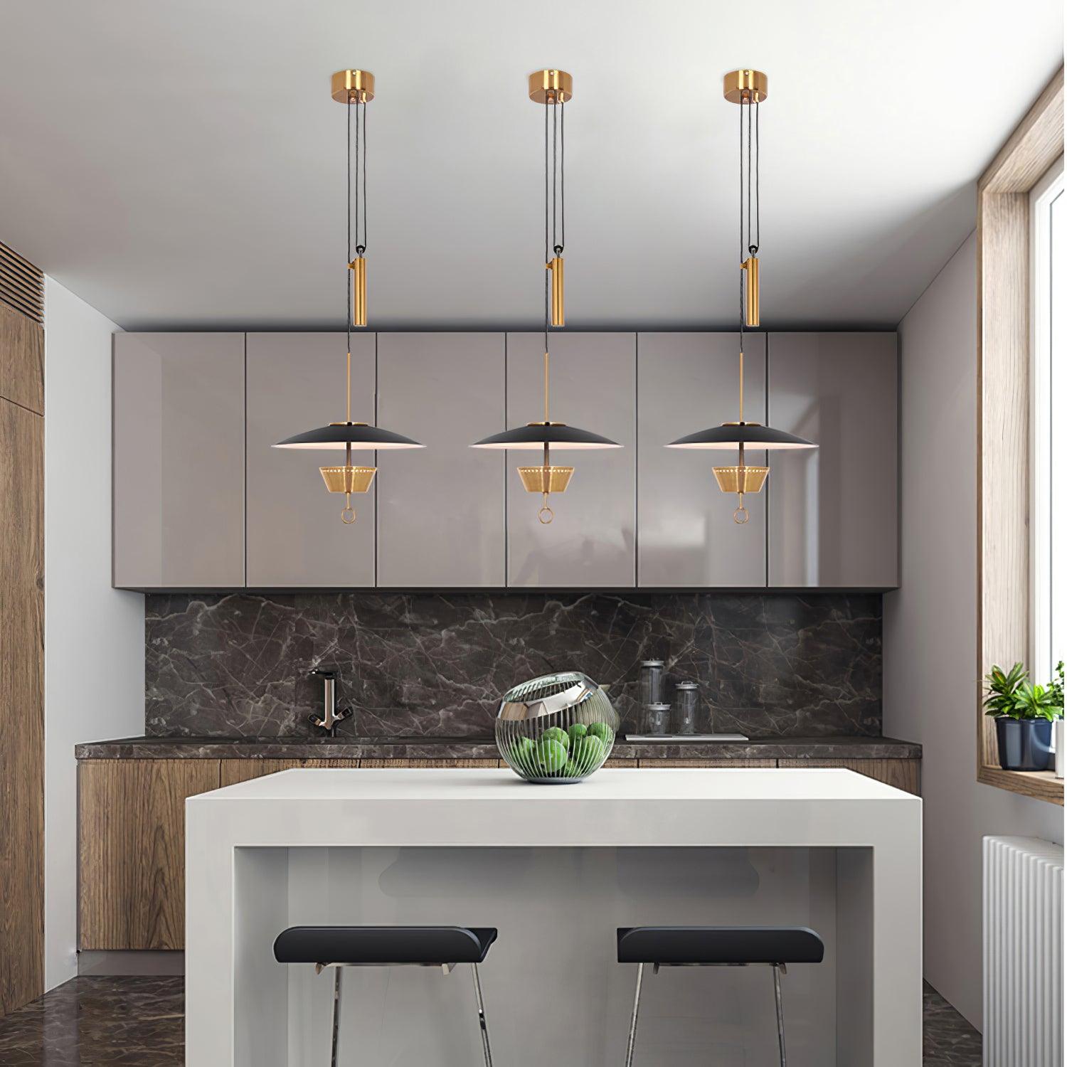 Lustra Retro-Kronleuchter aus Messing-Letslighting