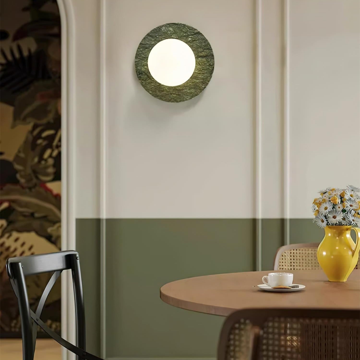 Enox Minimalistische Marmor Globus Wandleuchte