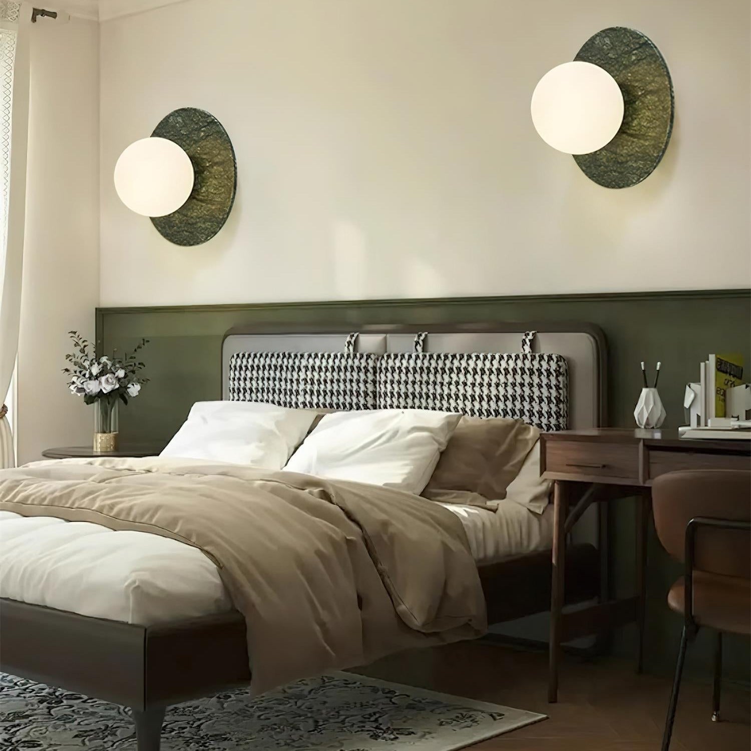 Enox Minimalistische Marmor Globus Wandleuchte