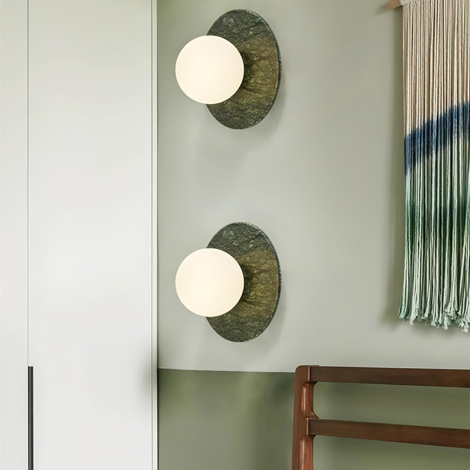 Enox Minimalistische Marmor Globus Wandleuchte