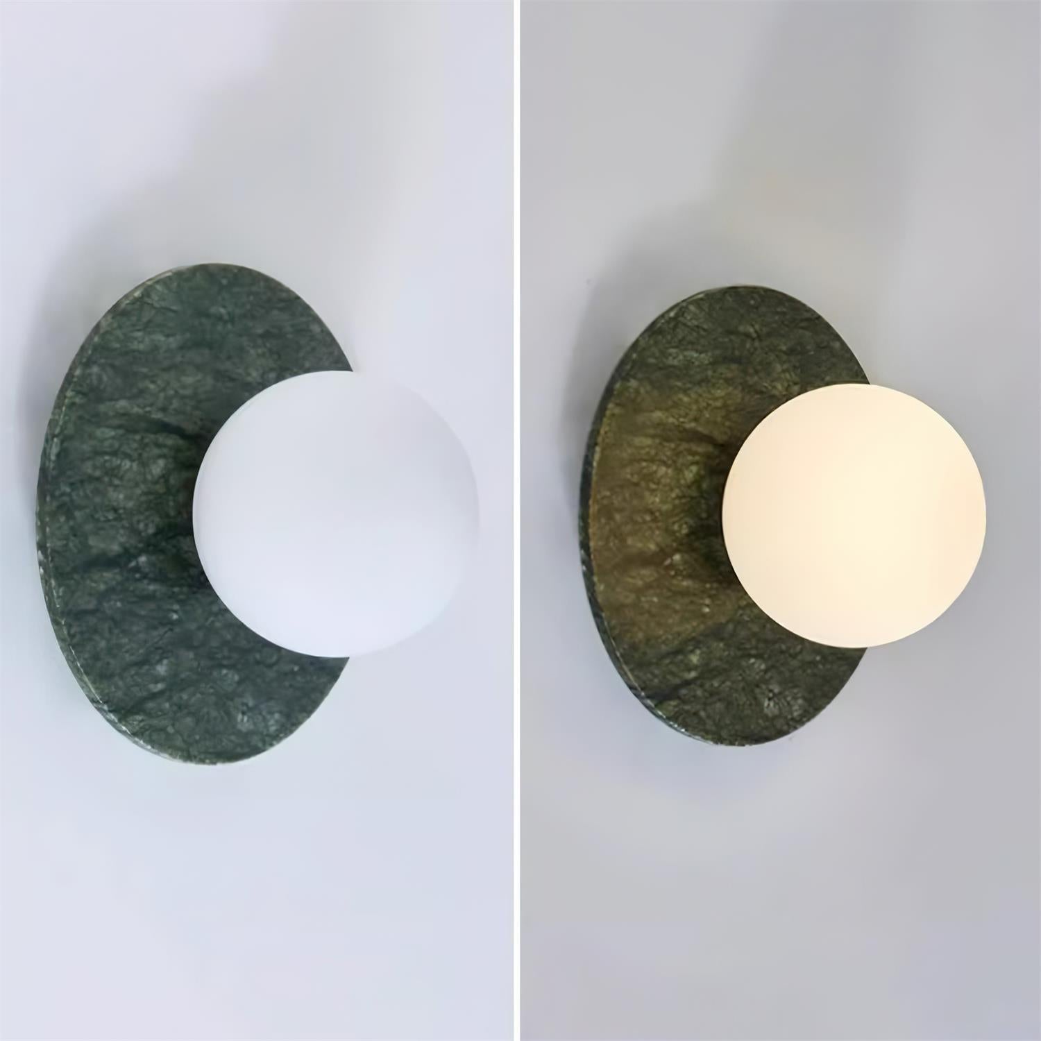 Enox Minimalistische Marmor Globus Wandleuchte