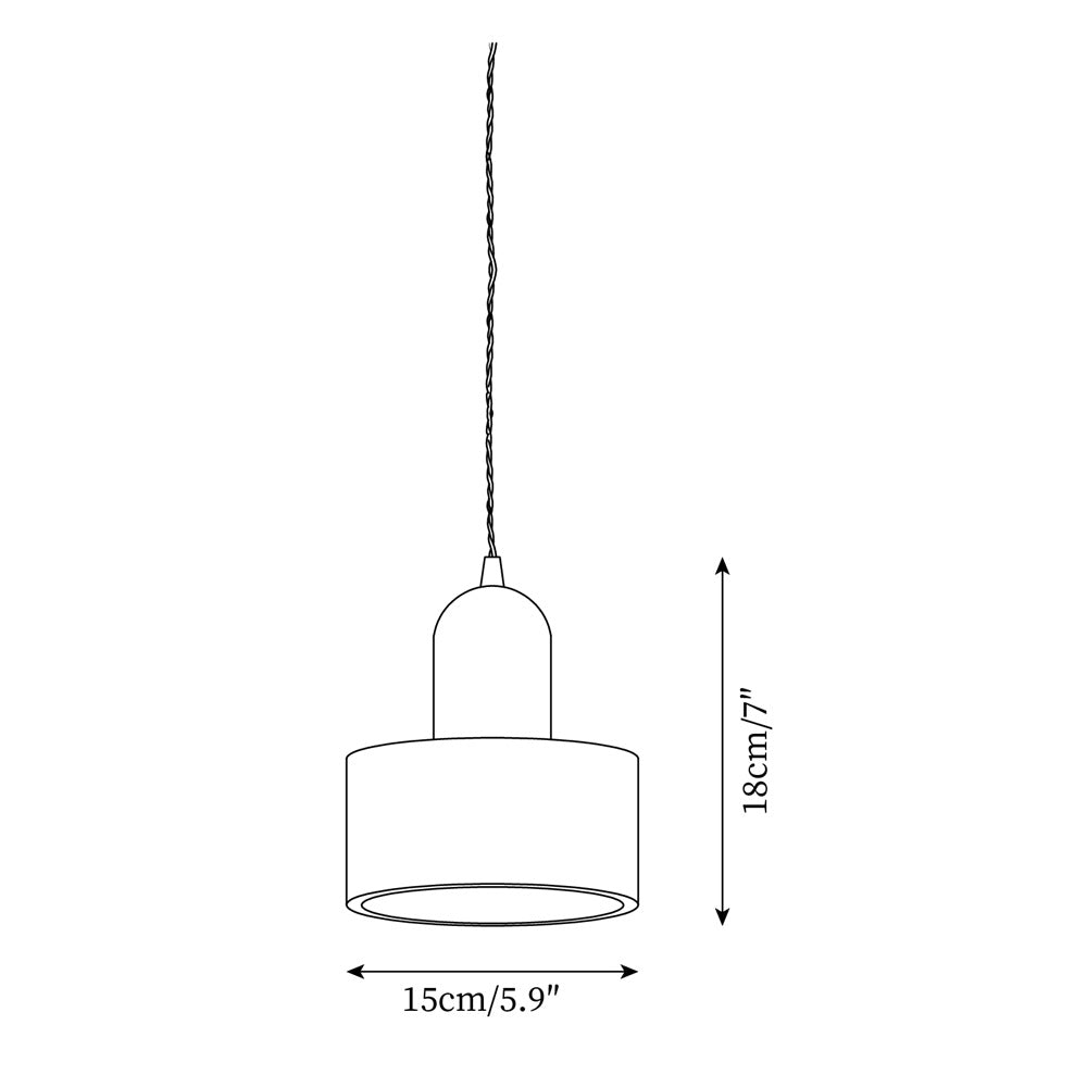 Tatum Minimalistische Pendelleuchte aus Holz und Messing-Letslighting