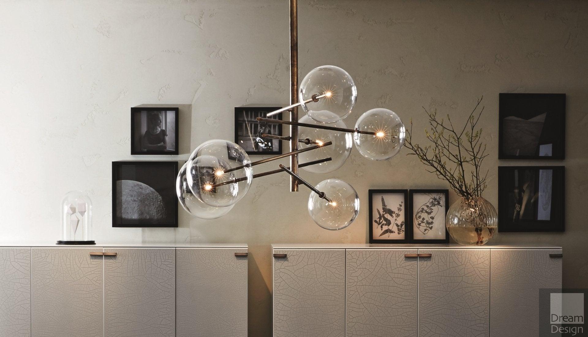 Lustra LED Klarer Kristall Kronleuchter-Letslighting