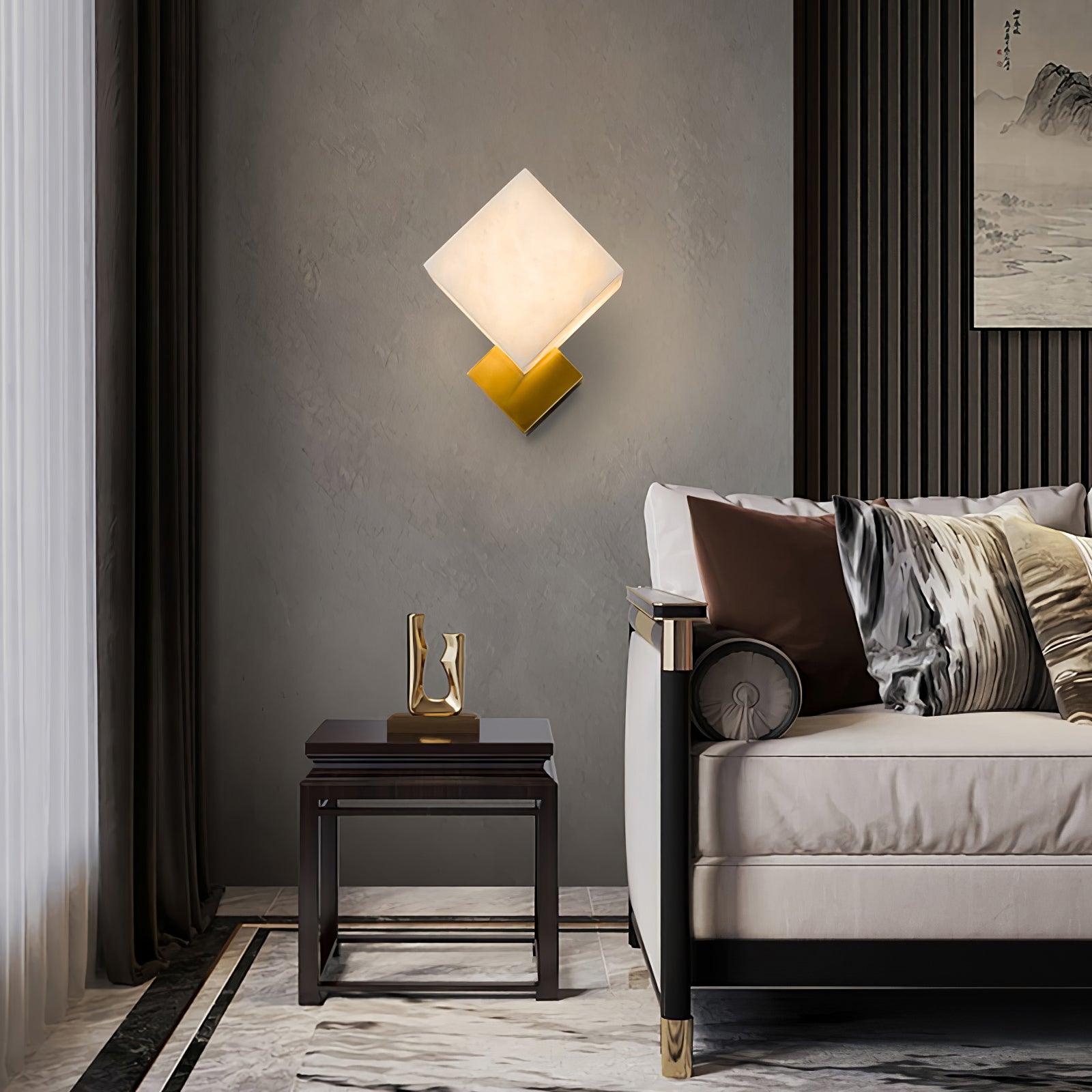 Arden Minimalist Alabaster Wall Light - Neutralighting