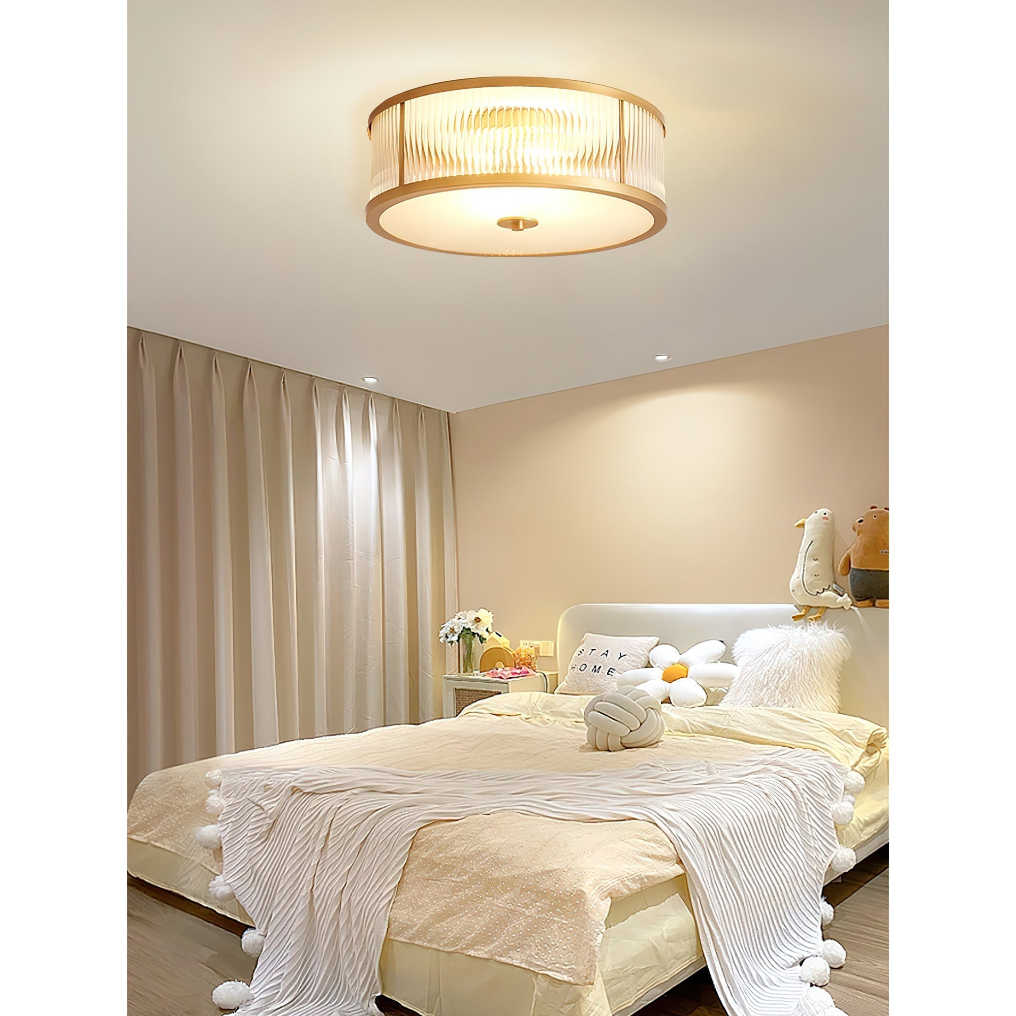 Avvynila Messing Glas Modern Minimalistisch Deckenleuchte-Letslighting