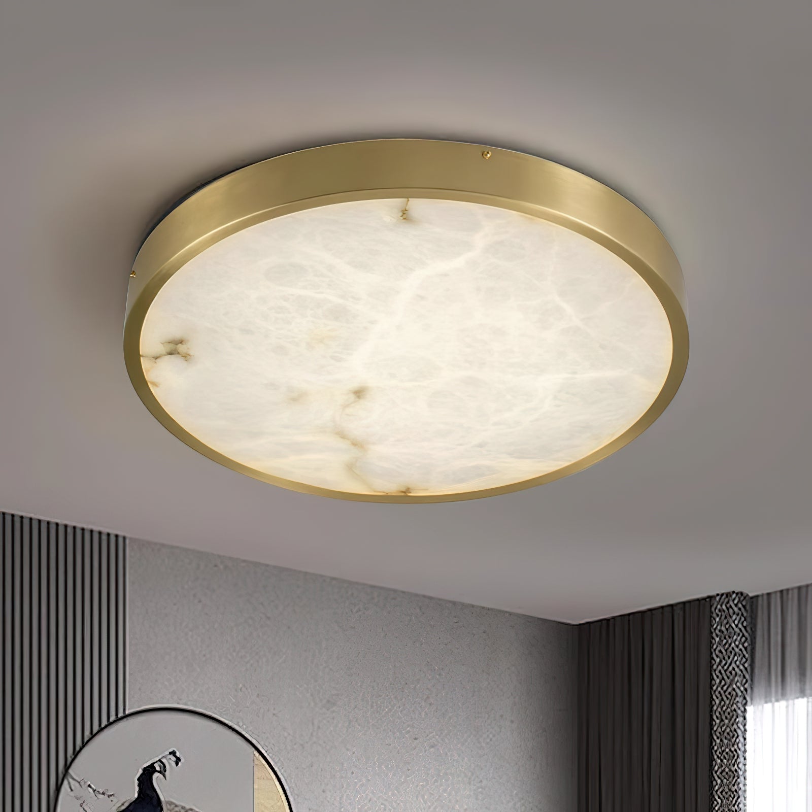 Uzoror Modern Minimalist Recessed Alabaster Ceiling Light - Letslighting