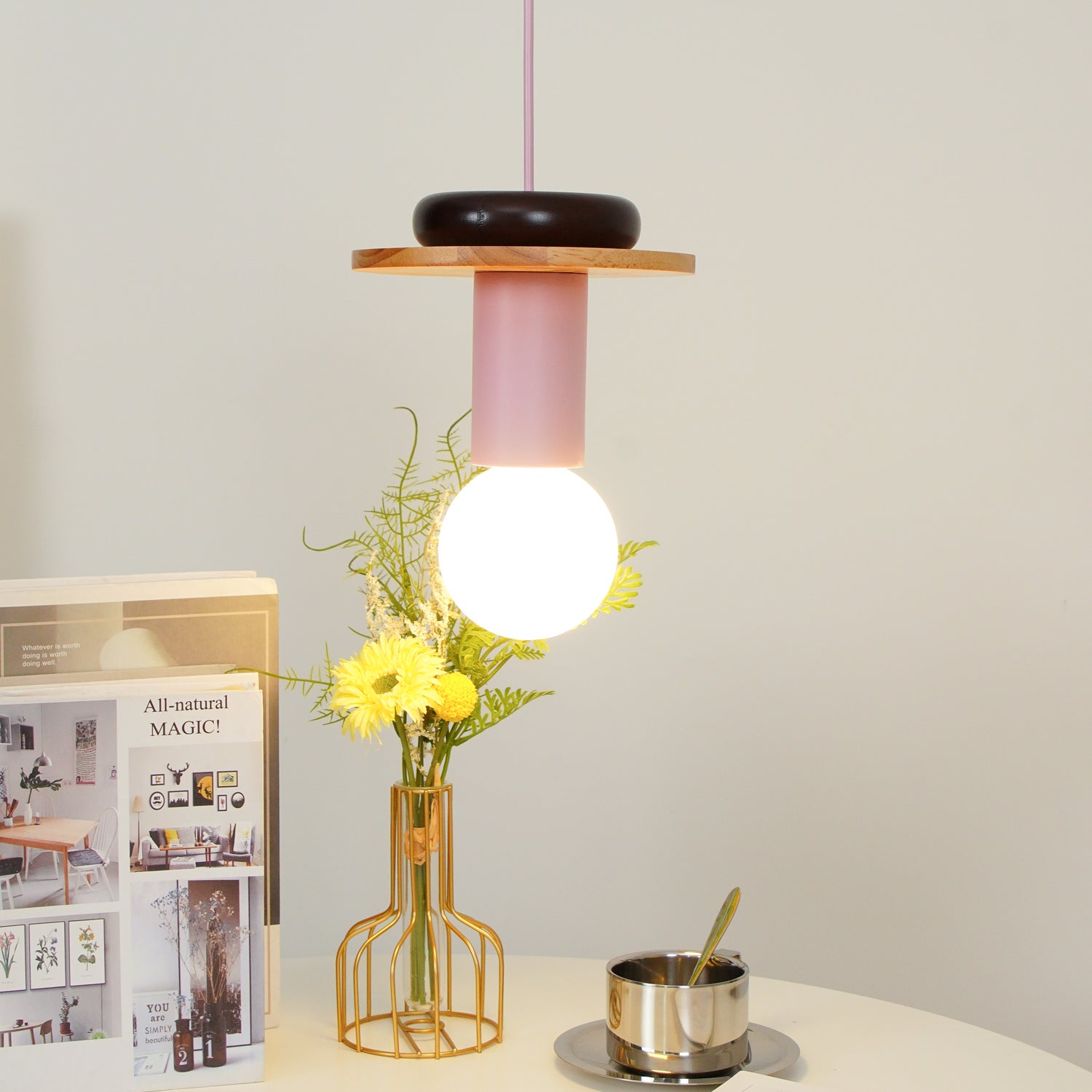 Elena Modern Holz Pendelleuchte-Letslighting