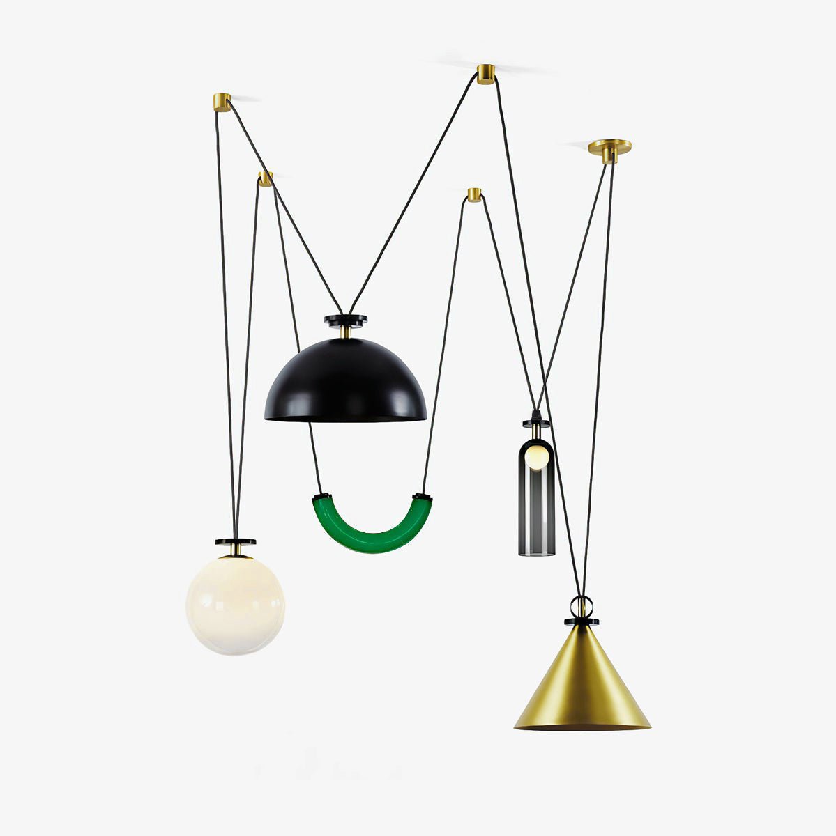 Lustra Kronleuchter Geometrische Form Kunst-Letslighting