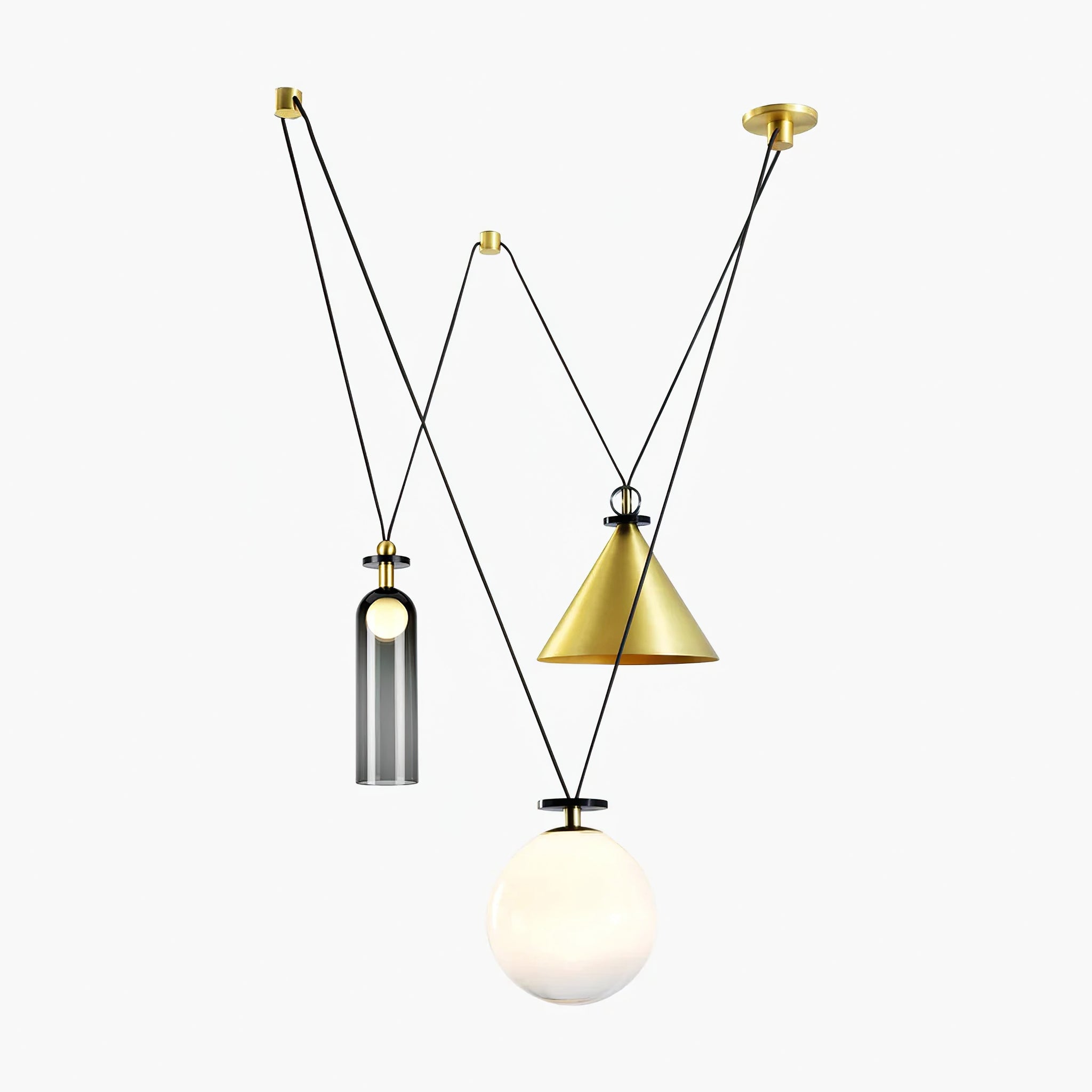 Lustra Kronleuchter Geometrische Form Kunst-Letslighting