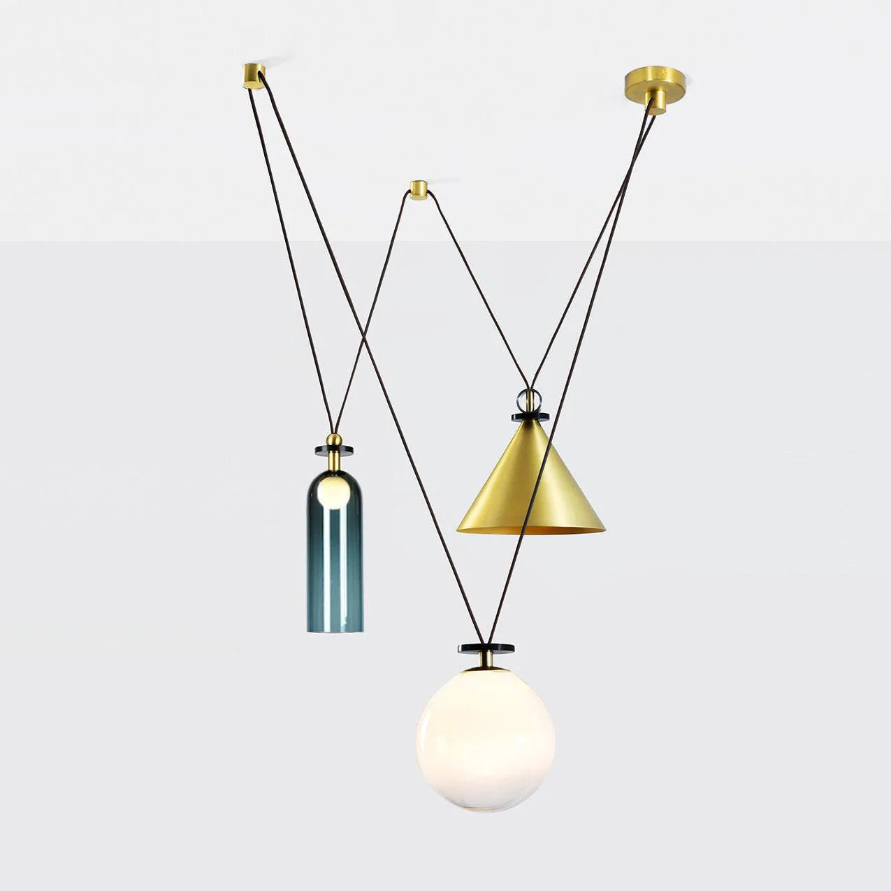 Lustra Kronleuchter Geometrische Form Kunst-Letslighting