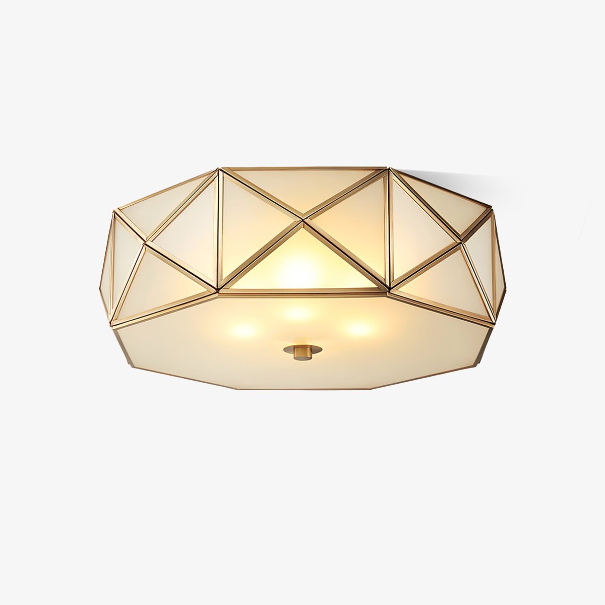 Coloreth Geometrisch Geformt Messing Glas Einbau Deckenleuchte-Letslighting