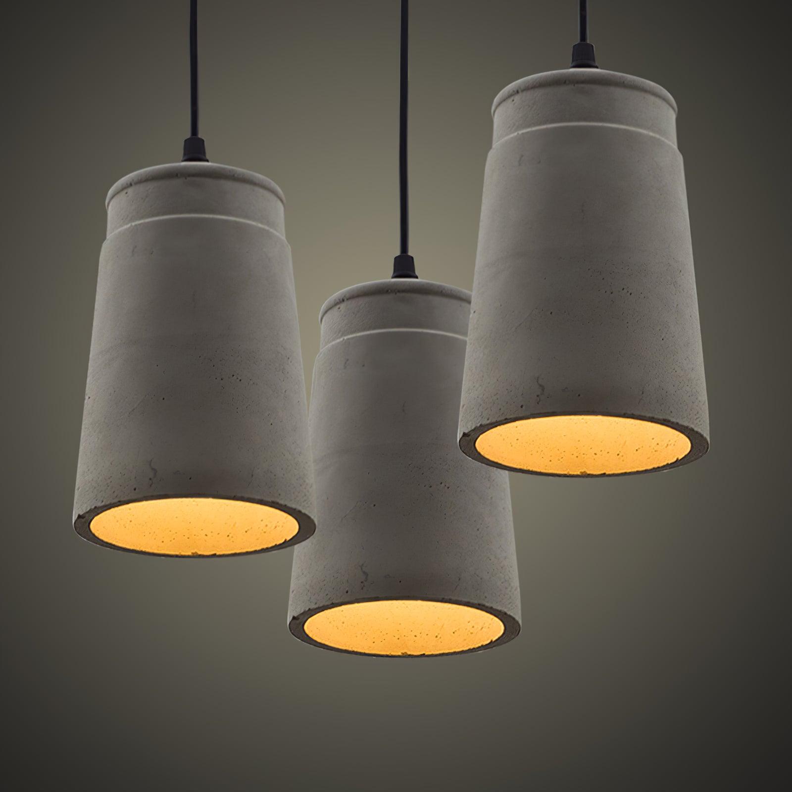 Geo Industriell Zement Pendelleuchte Leuchte-Letslighting