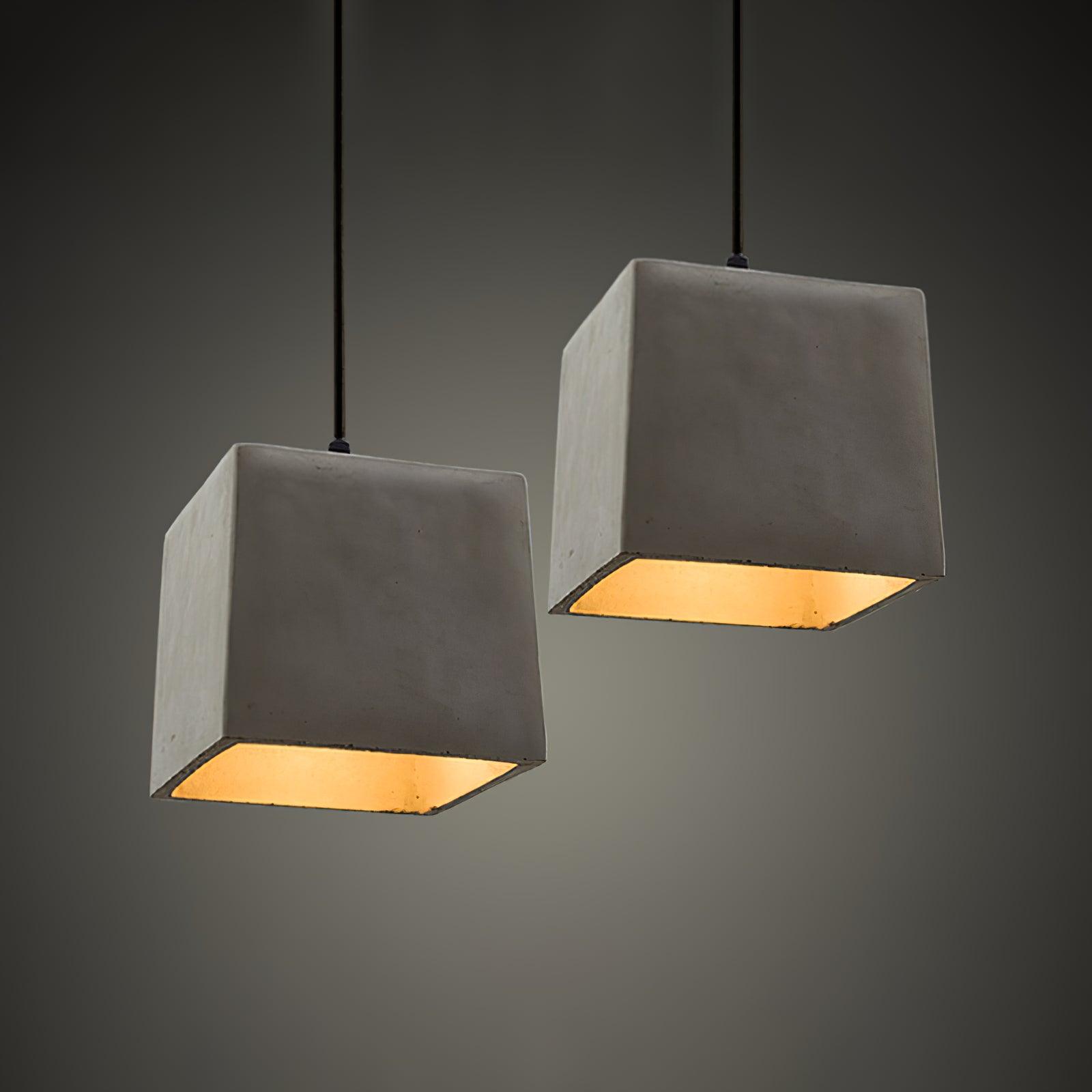 Geo Industriell Zement Pendelleuchte Leuchte-Letslighting