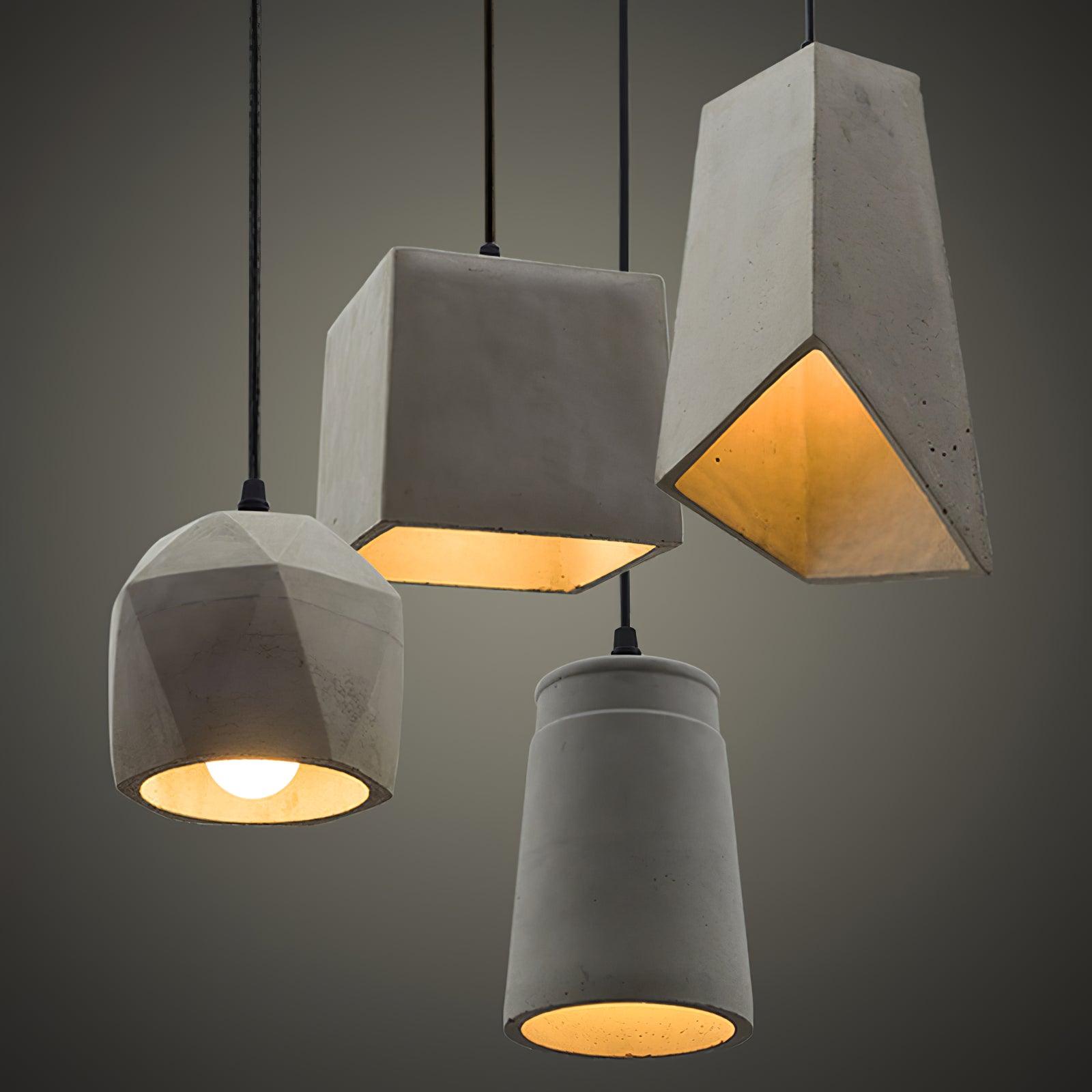 Geo Industriell Zement Pendelleuchte Leuchte-Letslighting