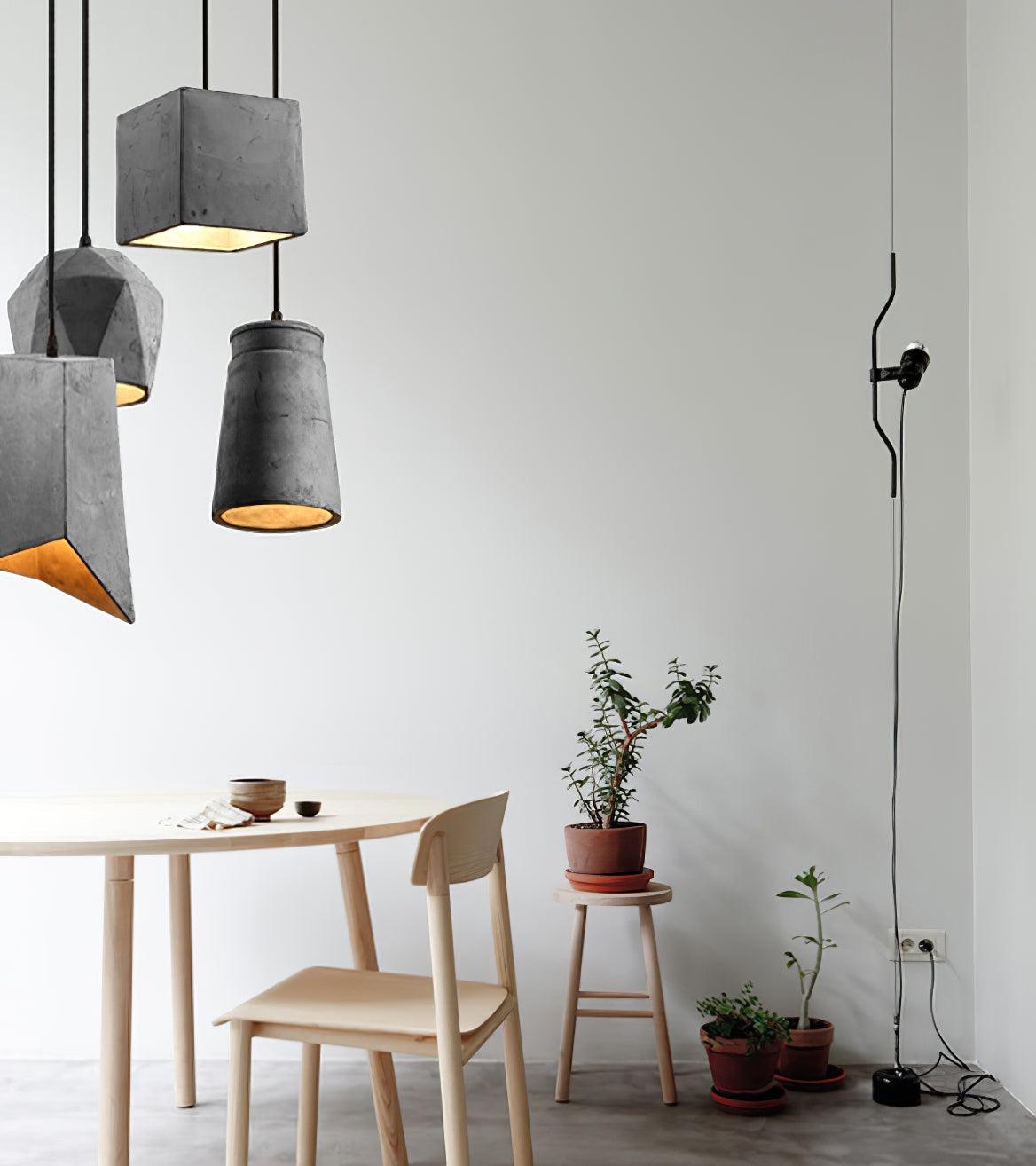 Geo Industriell Zement Pendelleuchte Leuchte-Letslighting
