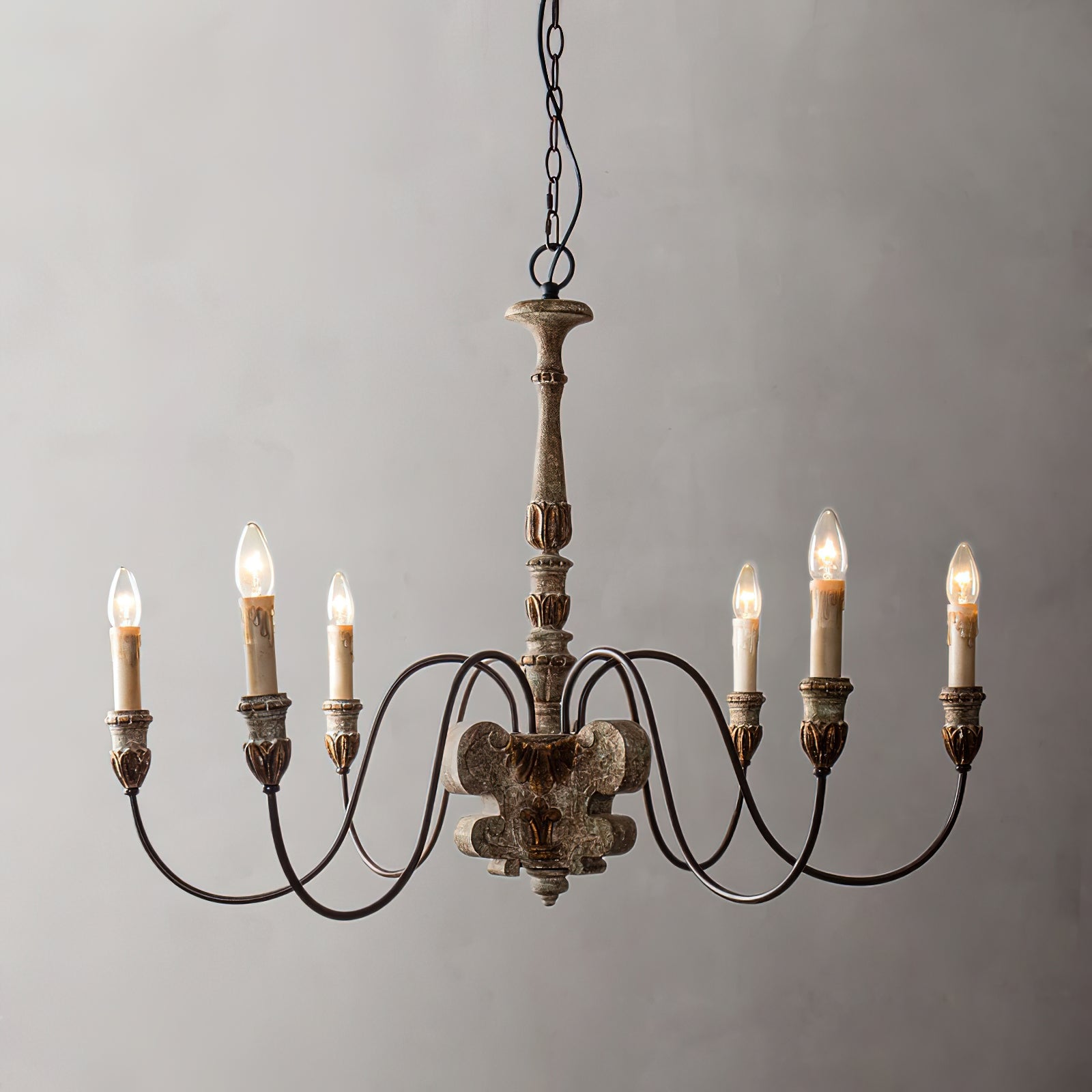 Geovanna Vintage Industrie Massiver Kronleuchter-Letslighting