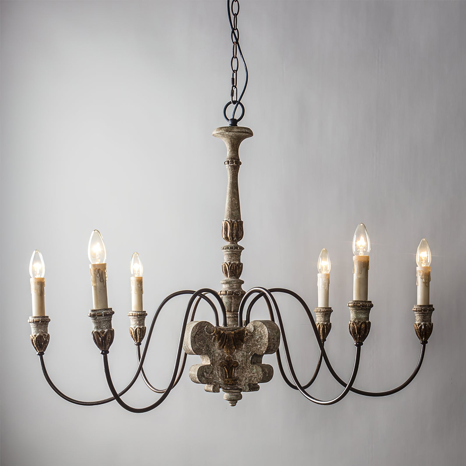 Geovanna Vintage Industrie Massiver Kronleuchter-Letslighting