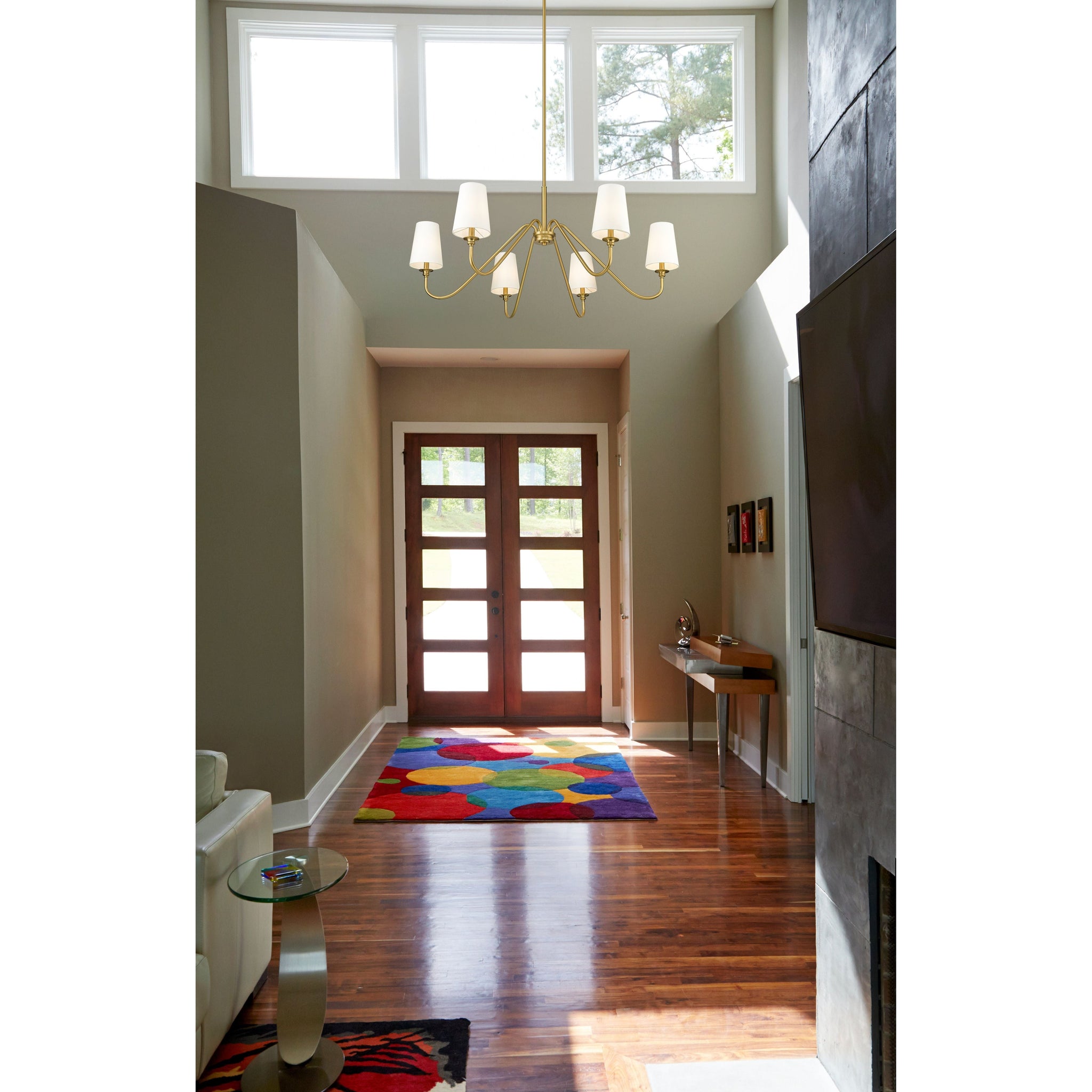 Vavenus Vintage Industrial Brass Fabric Chandelier - Letslighting