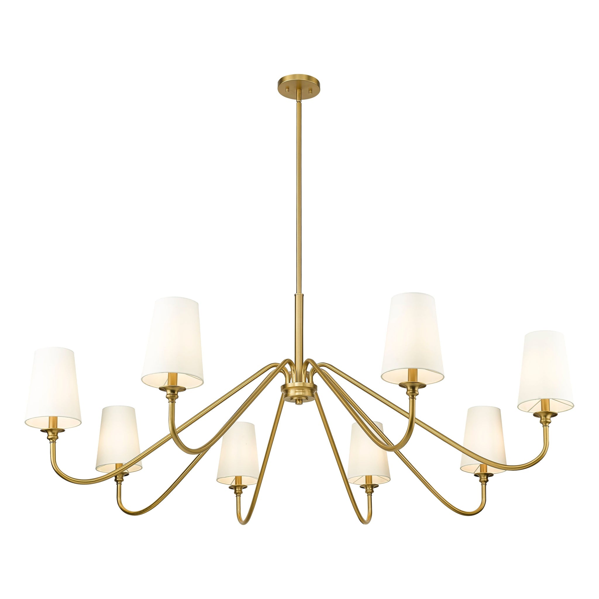 Vavenus Vintage Industrial Brass Fabric Chandelier - Letslighting