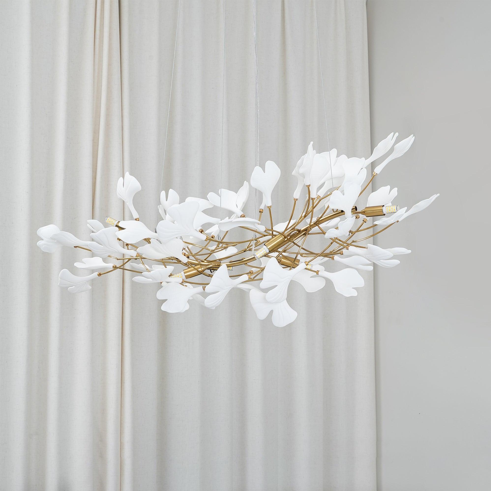 Olivia  Ring   Runde Kronleuchter Moderner gold LED  Keramik
