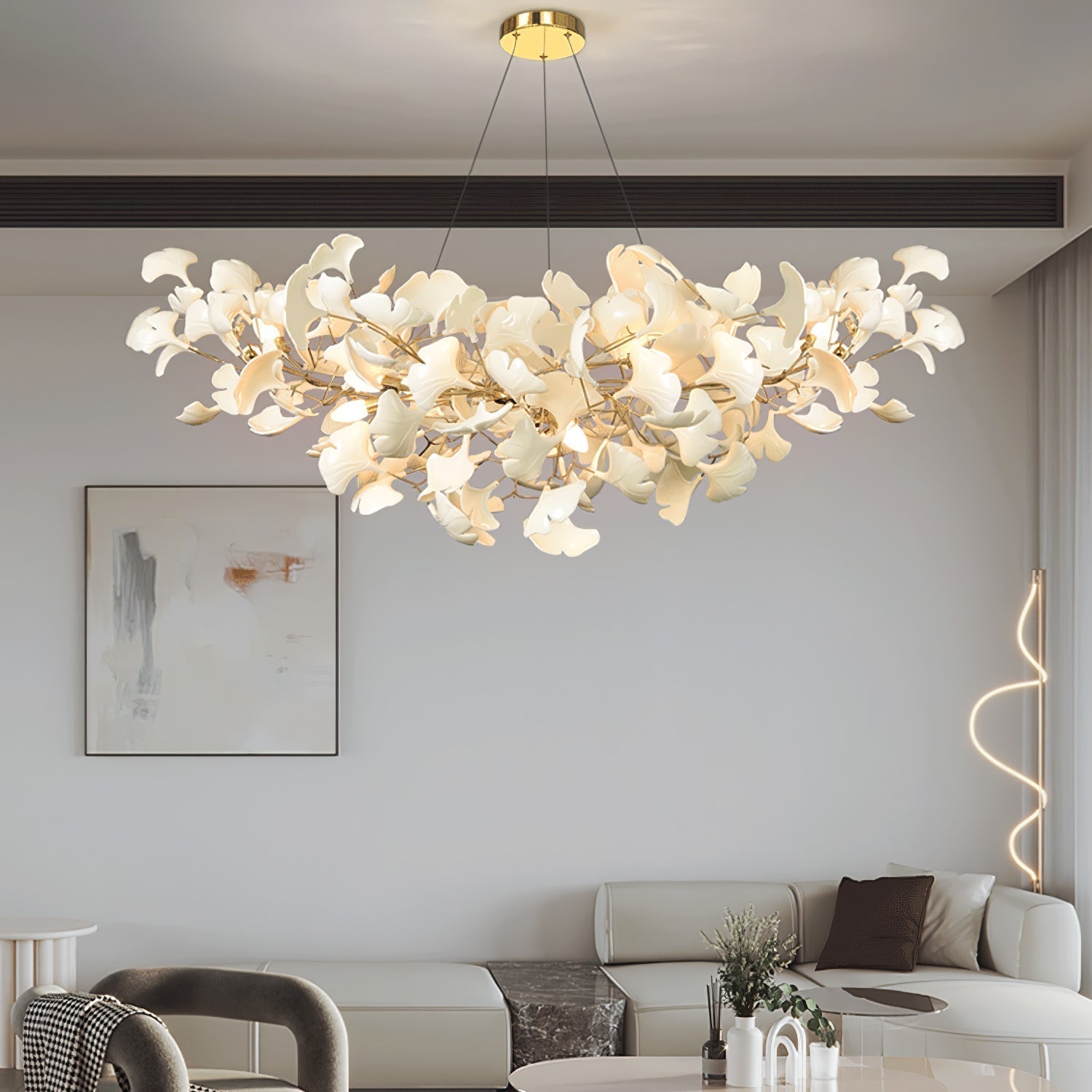 Metr Luxuskronleuchter aus Keramik in U-Bogen-Form-Letslighting