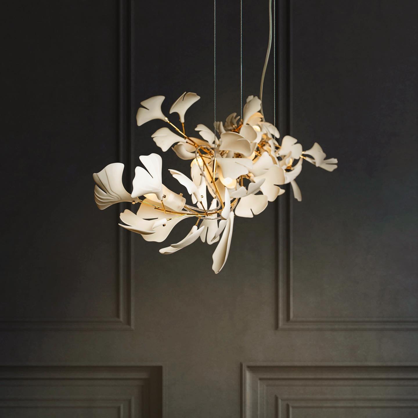 Gingko Chandelier A - Blowlighting