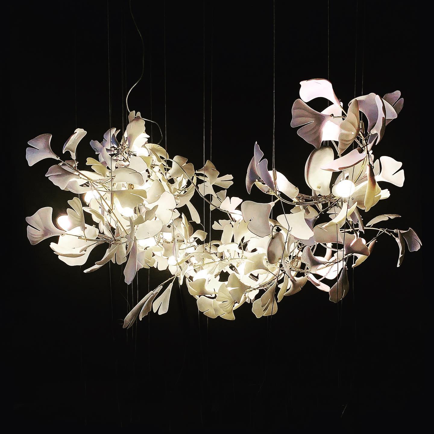 Gingko Chandelier A - Blowlighting