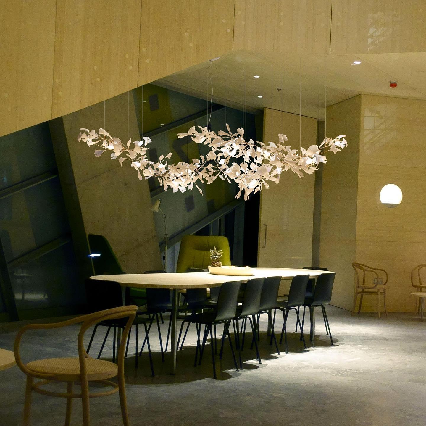 Gingko Chandelier A - Blowlighting