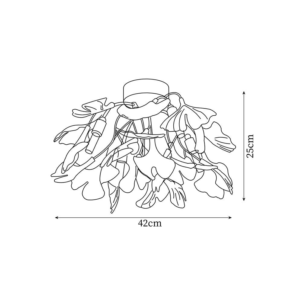 Callenne Ginkgo-Blatt Deckenleuchte-Letslighting