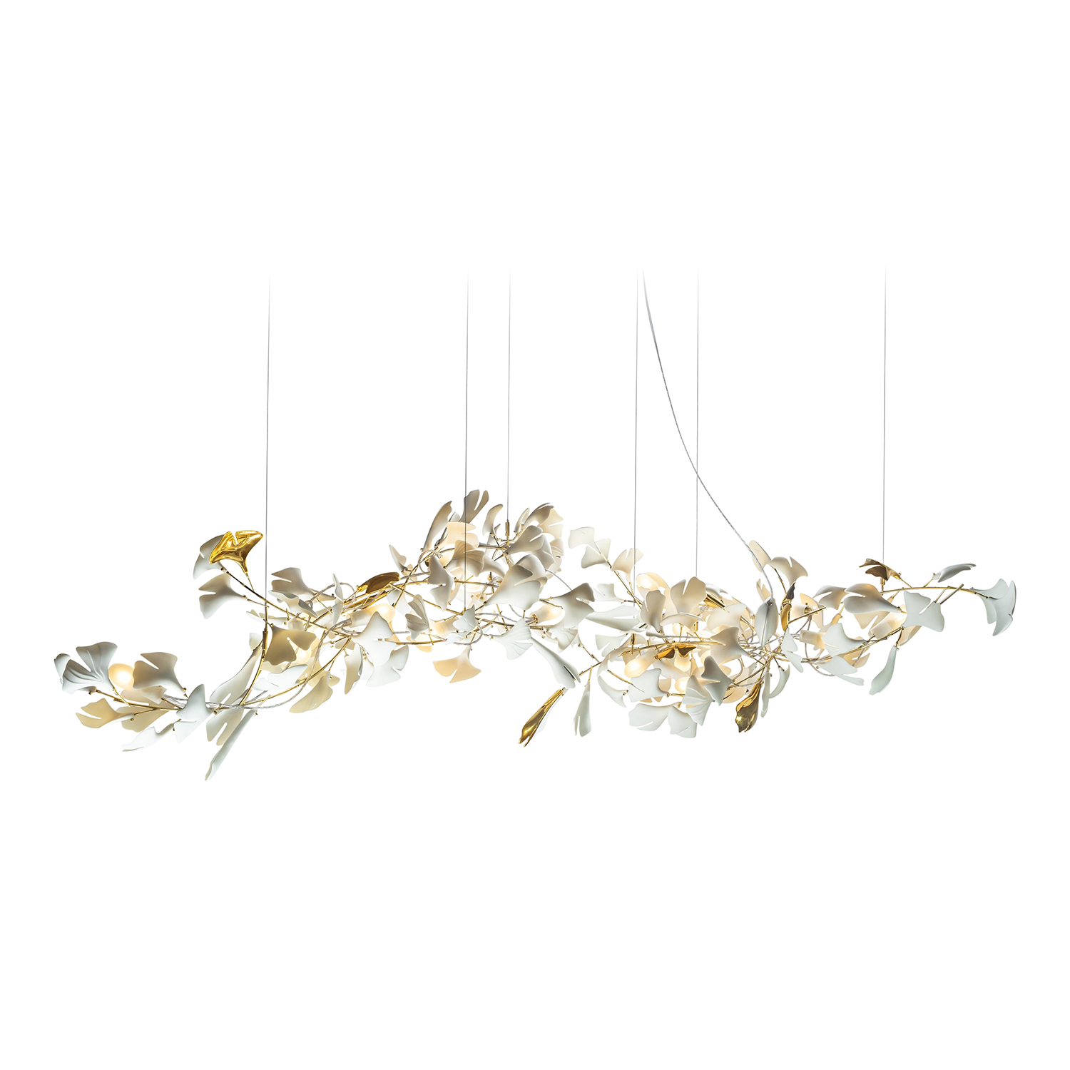 Gingko Chandelier A - Blowlighting