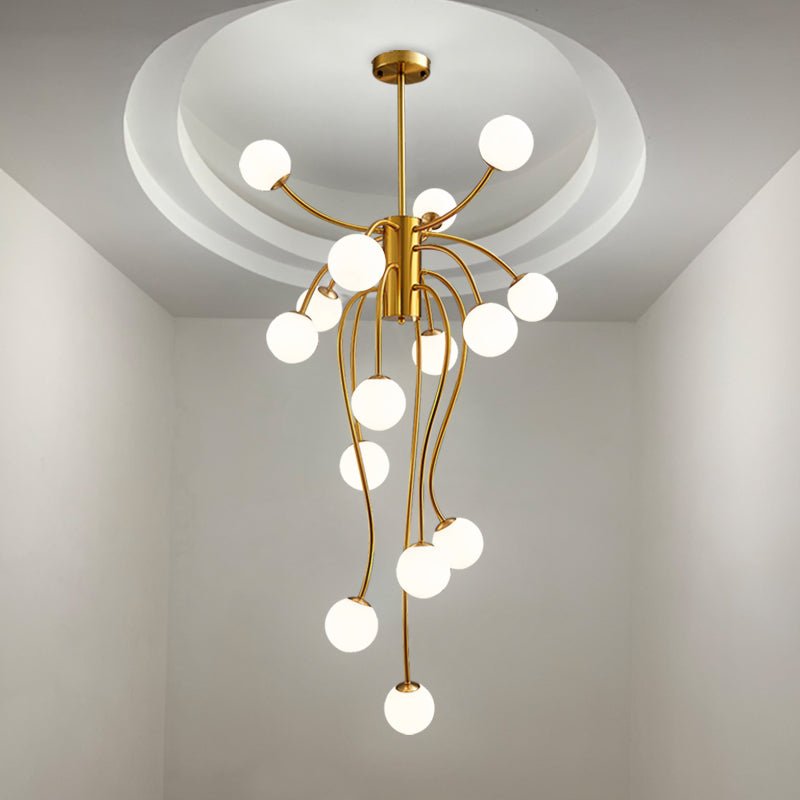 Astralyn Messing-Kugel-Kronleuchter-Letslighting
