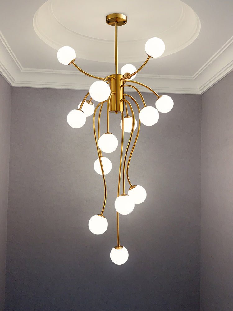Astralyn Messing-Kugel-Kronleuchter-Letslighting
