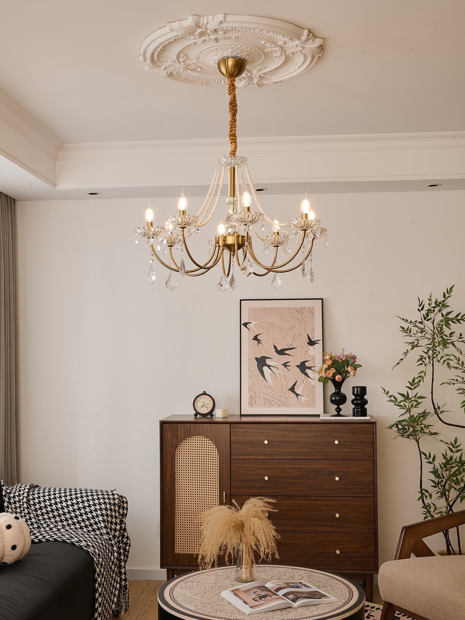 Cevaris Postmoderner Luxus-Kronleuchter aus Perlenglas-Letslighting