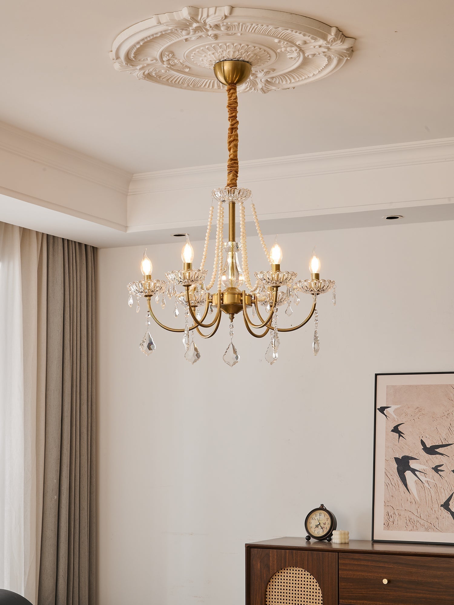 Cevaris Postmoderner Luxus-Kronleuchter aus Perlenglas-Letslighting