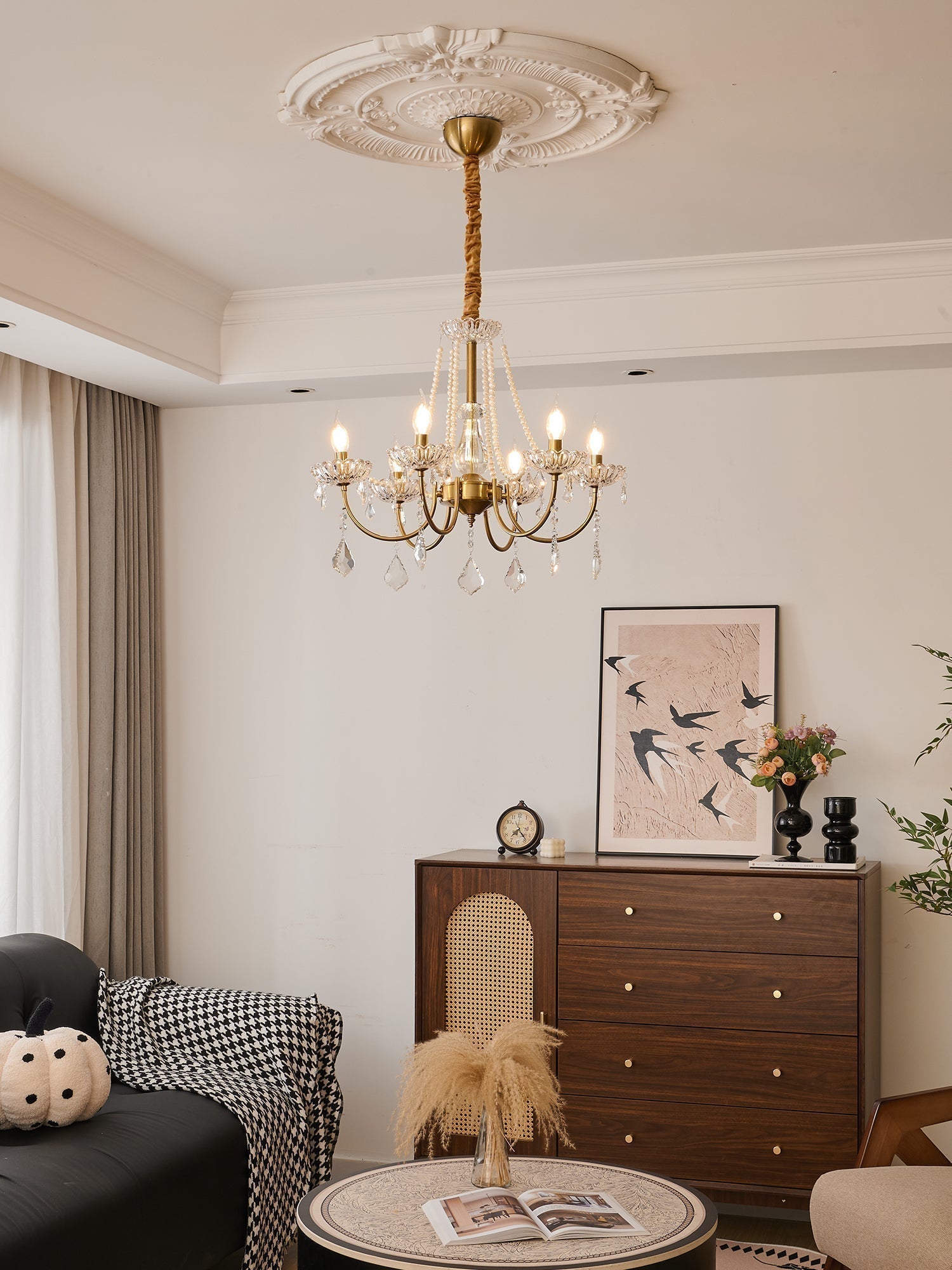 Cevaris Postmoderner Luxus-Kronleuchter aus Perlenglas-Letslighting