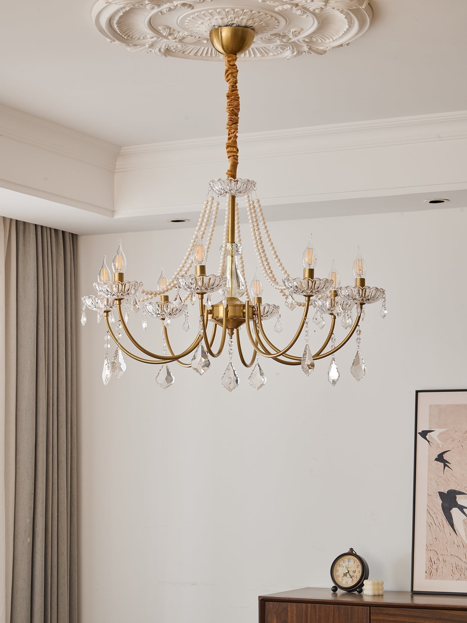 Cevaris Postmoderner Luxus-Kronleuchter aus Perlenglas-Letslighting