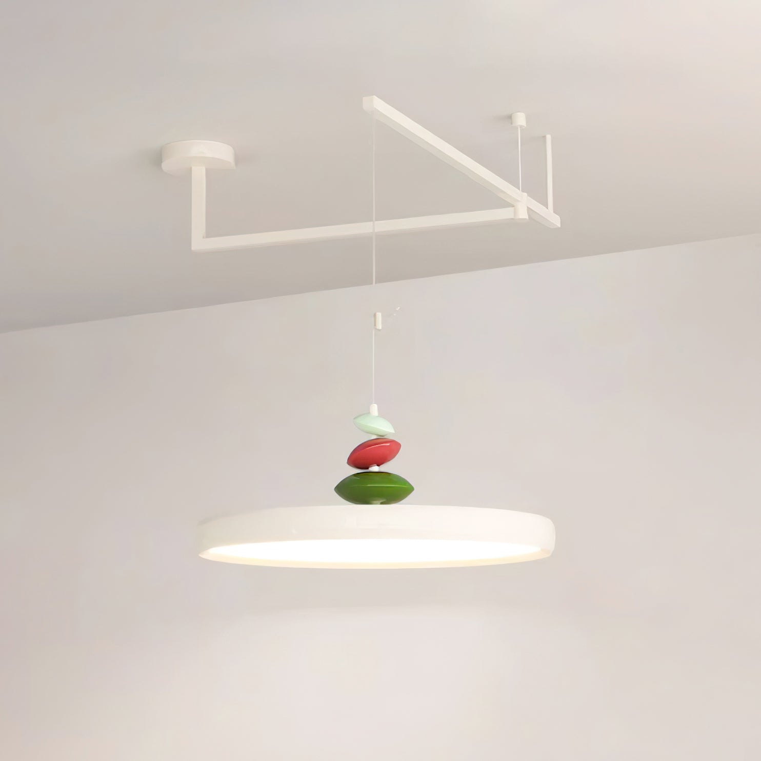 Ryder Moderne Pendelleuchte aus Metall und Harz-Letslighting