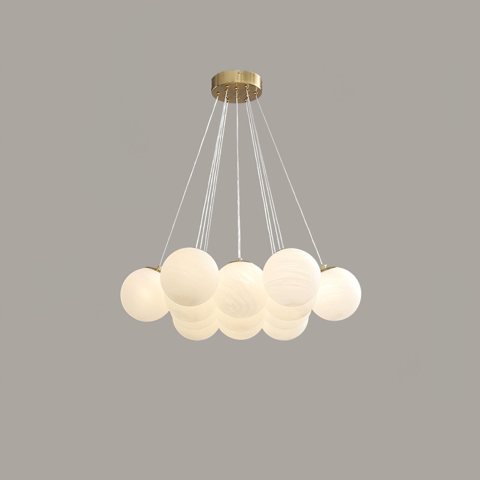Lustra Kronleuchter Glas Cluster Mattglas-Letslighting