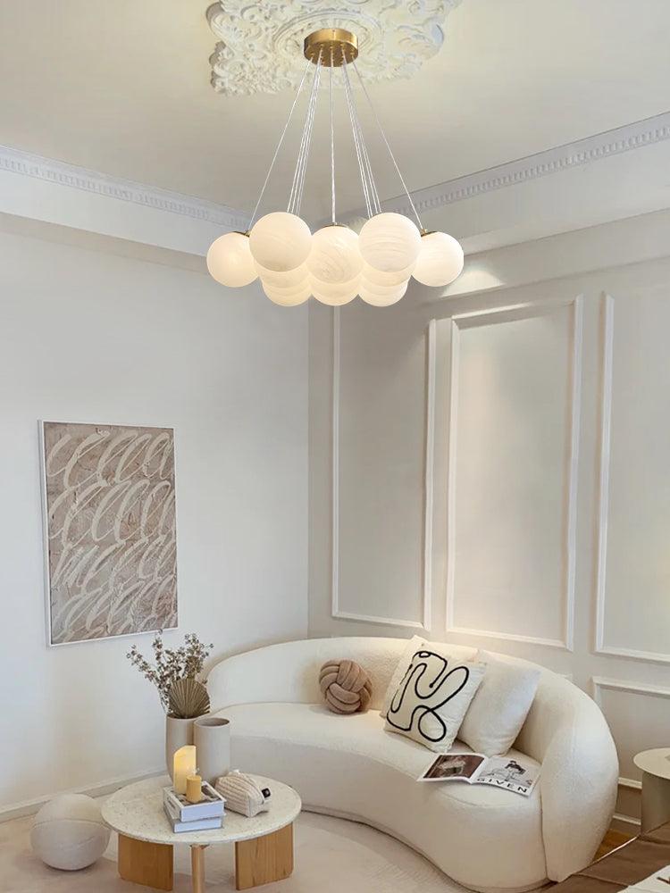 Lustra Kronleuchter Glas Cluster Mattglas-Letslighting