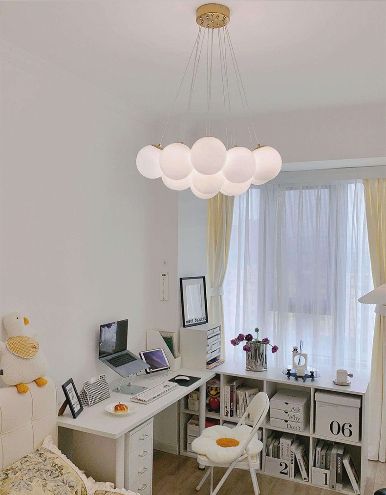 Lustra Kronleuchter Glas Cluster Mattglas-Letslighting