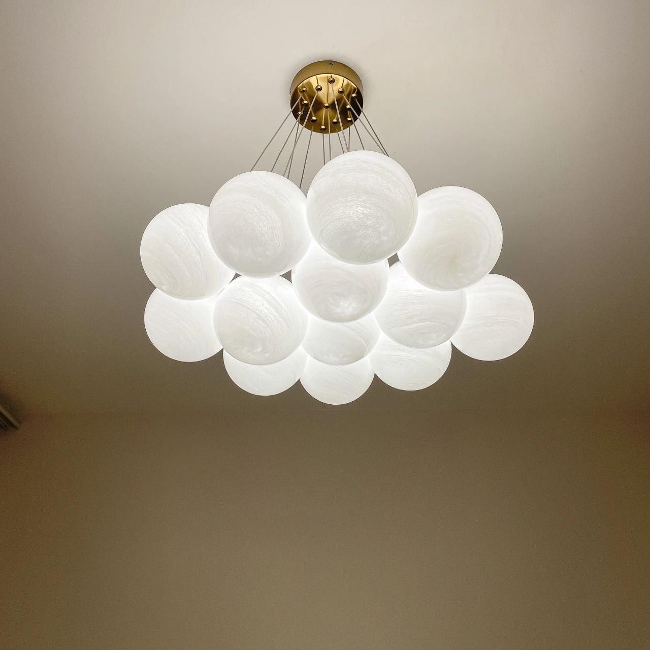Lustra Kronleuchter Glas Cluster Mattglas-Letslighting