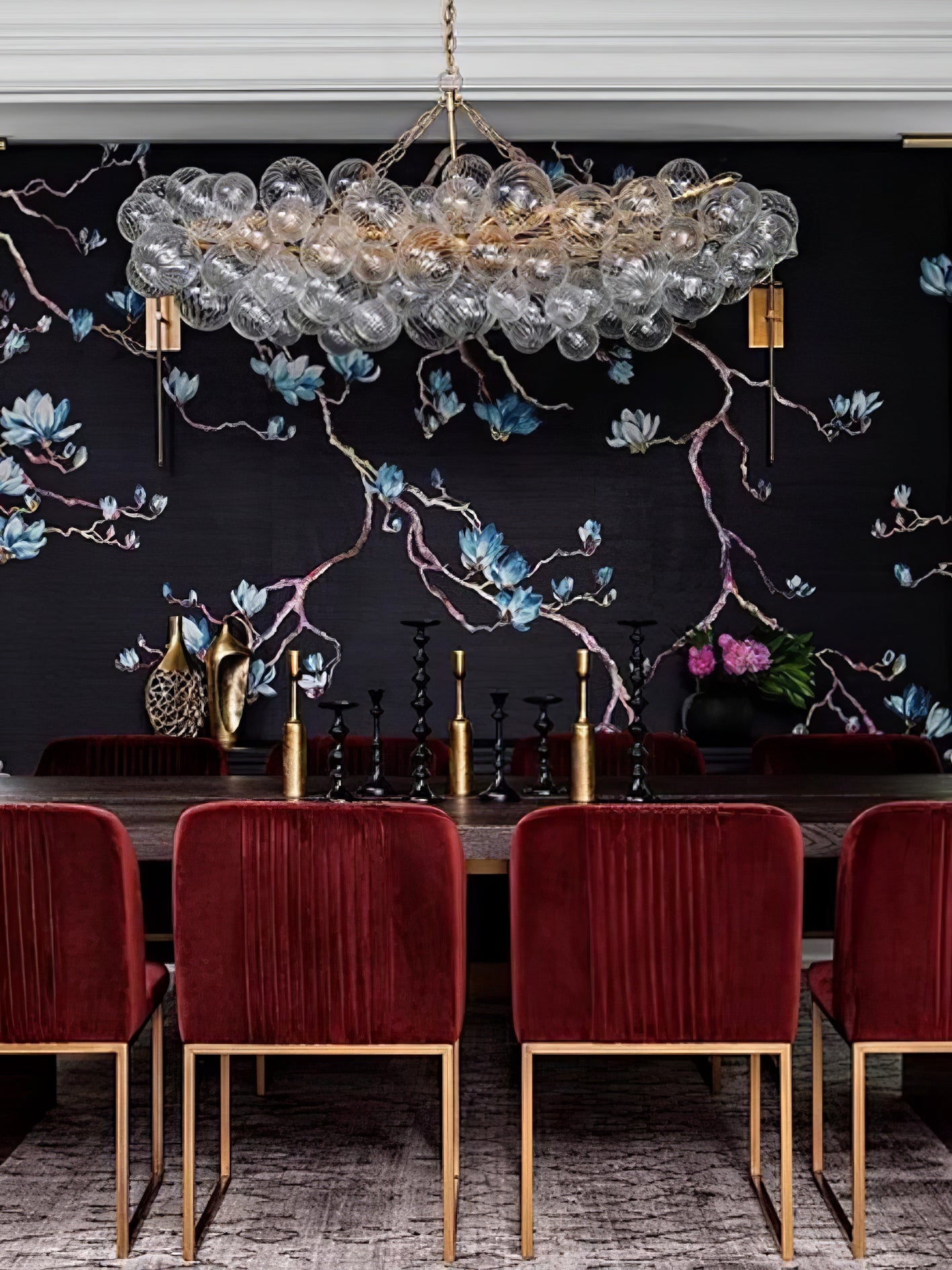 Aurora Chandelier Glass Ball Bubble Modern - Blowlighting