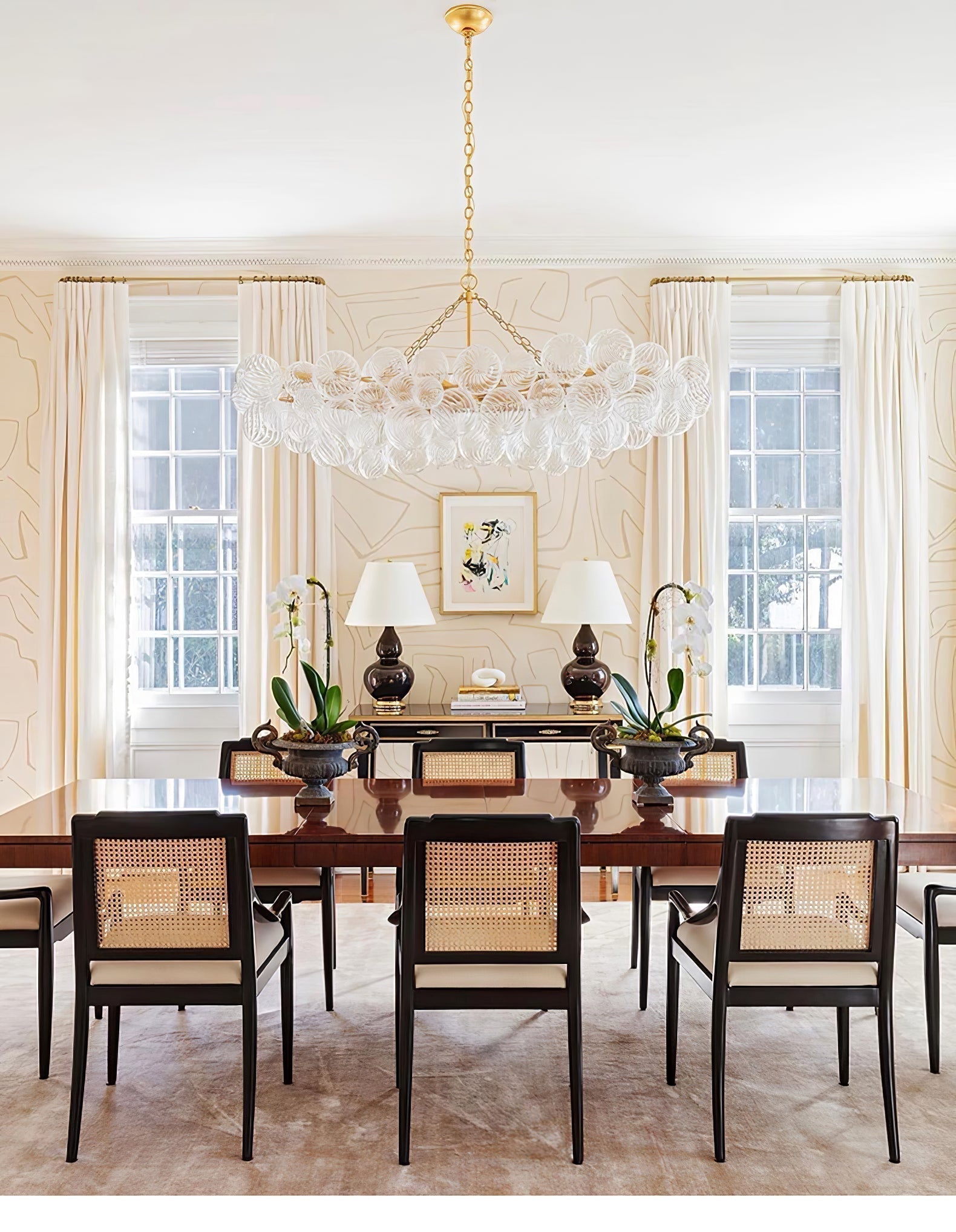 Aurora Chandelier Glass Ball Bubble Modern - Blowlighting